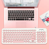D520 Silent Wired Esports Keyboard USB Ultra Thin 104 Key Business Office Retro Punk Computer Gaming Keyboard
