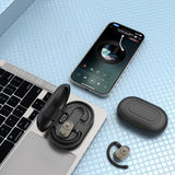 JM18 Bluetooth earphones wireless stereo OWS dual axis rotating hanging ear earphones