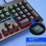 Cracked K880 Hot Swappable Mechanical Keyboard, Esports Game, Green Axis Office Computer Keyboard, Wired Mechanical Keyboard